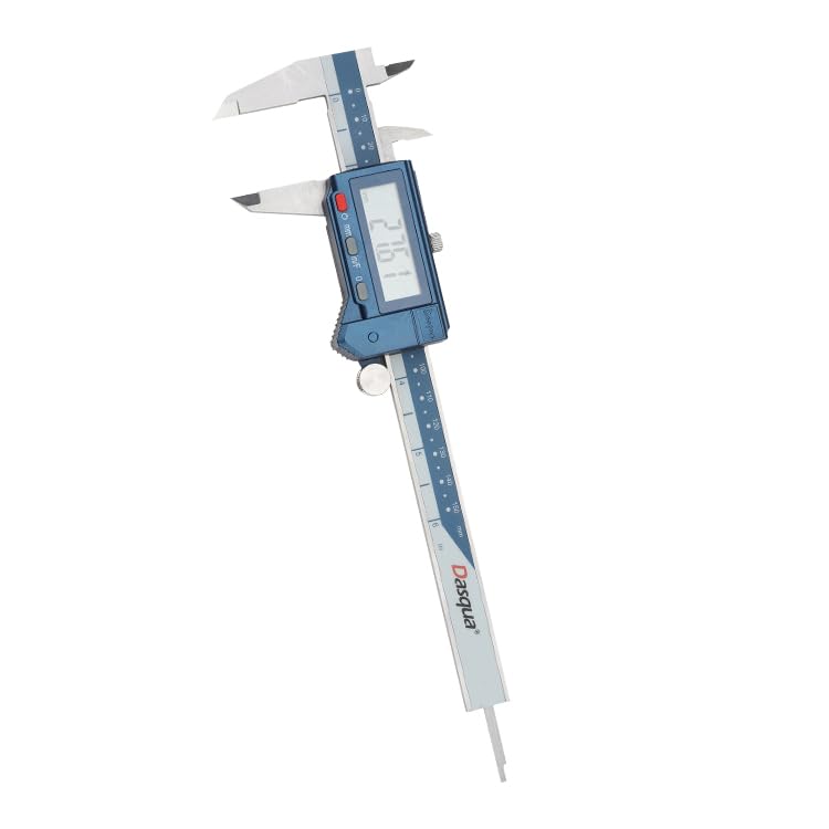 Dasqua 6" Digital Caliper Stainless Steel - IP54 Rated with Large Screen, in/mm/Fraction Conversion. High Precision ±0.001" Accuracy, Includes Protective Case - Image 3